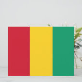 Vlag van Guinee (Afrikaans land) Kaart (Staand voorkant)