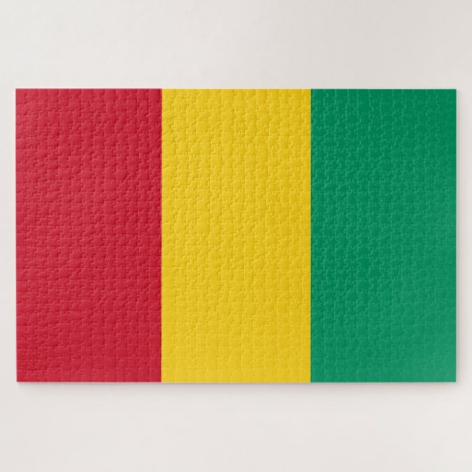 Vlag van Guinee (Afrikaans land) Legpuzzel (Horizontaal)