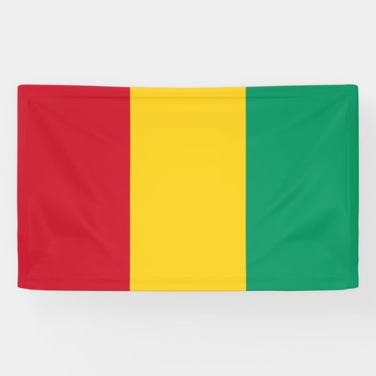 Vlag van Guinee (Afrikaans land) Spandoek (Horizontaal)