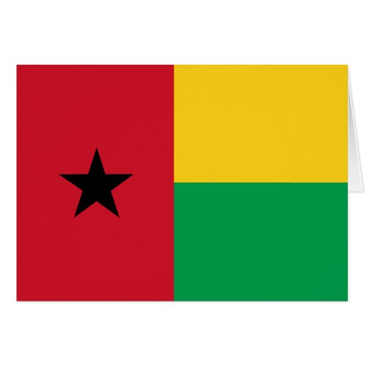 Vlag van Guinee-Bissau (Voorkant Horizontaal)