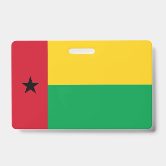 Vlag van Guinee-Bissau Badge (Voorzijde)