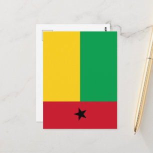 vlag van Guinee-Bissau Briefkaart