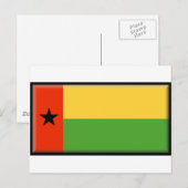 vlag van Guinee-Bissau Briefkaart (Voorkant / Achterkant)