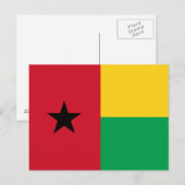Vlag van Guinee-Bissau Briefkaart (Voorkant / Achterkant)