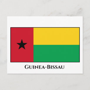 vlag van Guinee-Bissau Briefkaart
