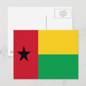 Vlag van Guinee-Bissau Briefkaart (Voorkant / Achterkant)