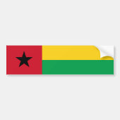 Vlag van Guinee-Bissau Bumpersticker (Voorkant)