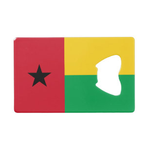 Vlag van Guinee-Bissau Creditkaart Flessenopener