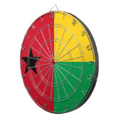Vlag van Guinee-Bissau Dartbord (Voorkant Rechts)
