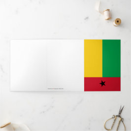 vlag van Guinee-Bissau Drieluik Kaart