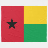 Vlag van Guinee-Bissau Fleece Deken (Voorkant (Horizontaal))