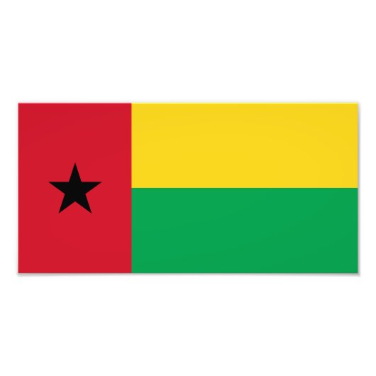 Vlag van Guinee-Bissau Foto Afdruk (Voorkant)