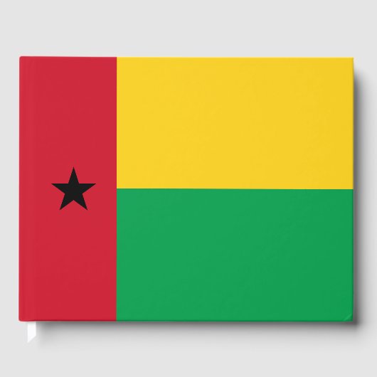 vlag van Guinee-Bissau Gastenboek (Voorkant)