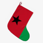 Vlag van Guinee-Bissau Grote Kerstsok (Voorkant (Hangend))