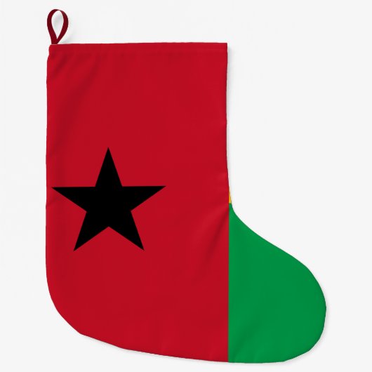 Vlag van Guinee-Bissau Grote Kerstsok (Voorkant)
