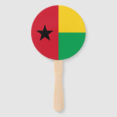 Vlag van Guinee-Bissau Handwaaier (Achterkant)