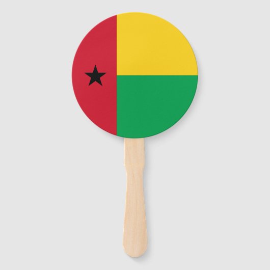 vlag van Guinee-Bissau Handwaaier (Voorkant)
