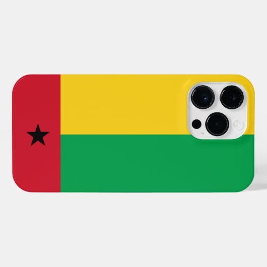 Vlag van Guinee-Bissau iPhone Hoesje (Achterkant horizontaal)