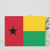 Vlag van Guinee-Bissau Kaart (Staand voorkant)