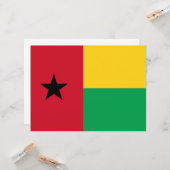 Vlag van Guinee-Bissau Kaart (Voorkant / Achterkant in situ)