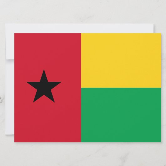 Vlag van Guinee-Bissau Kaart (Voorkant)