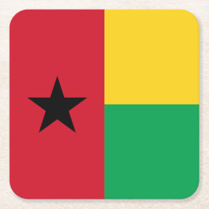Vlag van Guinee-Bissau Kartonnen Onderzetters