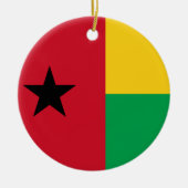 Vlag van Guinee-Bissau Keramisch Ornament (Voorkant)