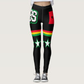 vlag van Guinee-Bissau Leggings (Voorkant)