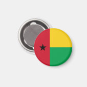 Vlag van Guinee-Bissau Magneet (Voorkant / Achterkant)