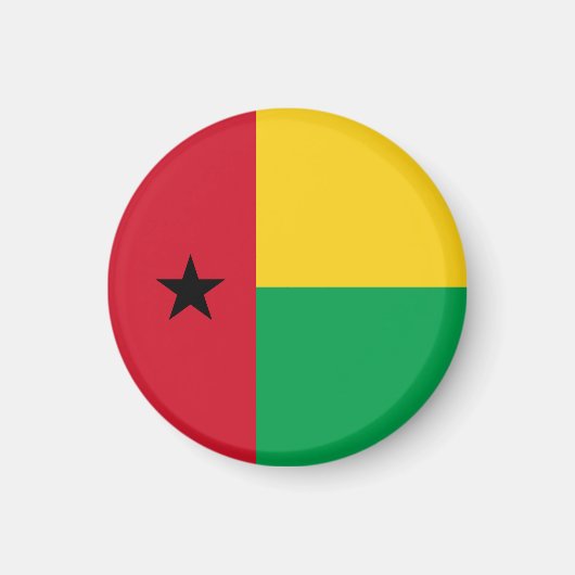 Vlag van Guinee-Bissau Magneet (Voorkant)