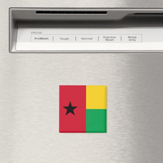 Vlag van Guinee-Bissau Magneet (Insitu (Vaatwasser))