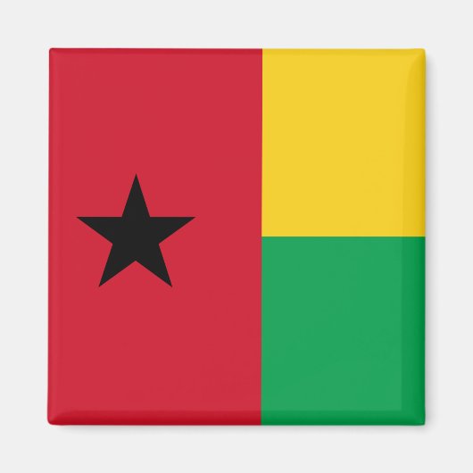 Vlag van Guinee-Bissau Magneet (Voorkant)