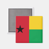 vlag van Guinee-Bissau Magneet (Voorkant / Achterkant)