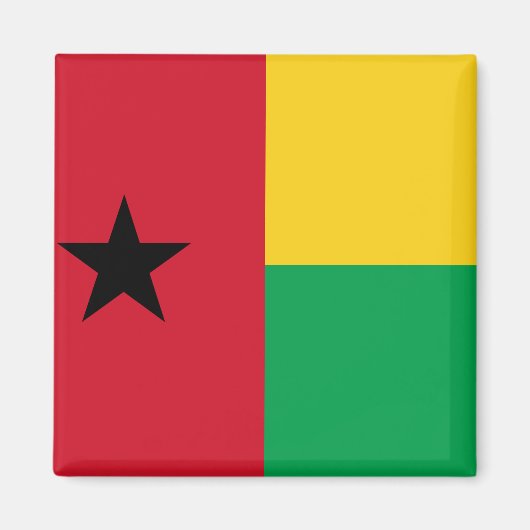 vlag van Guinee-Bissau Magneet (Voorkant)