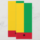 vlag van Guinee-Bissau Menu (Voorkant / Achterkant)