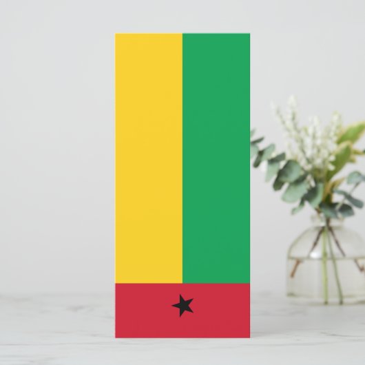 vlag van Guinee-Bissau Menu (Staand voorkant)