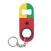 Vlag van Guinee-Bissau Mini Flessenopener (Voorkant)