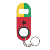 Vlag van Guinee-Bissau Mini Flessenopener (Achterkant)