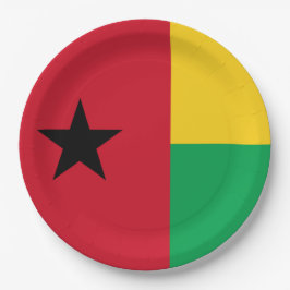 Vlag van Guinee-Bissau Papieren Bordje