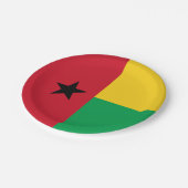 Vlag van Guinee-Bissau Papieren Bordje (Gekanteld)