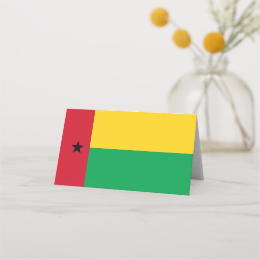 vlag van Guinee-Bissau Plaatskaartje (Voorkant)