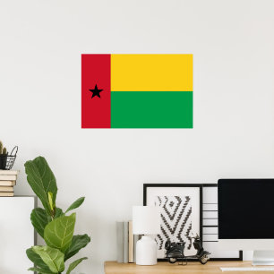 vlag van Guinee-Bissau Poster