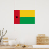 vlag van Guinee-Bissau Poster (Keuken)