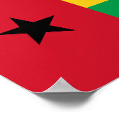 Vlag van Guinee-Bissau Poster (Hoek)