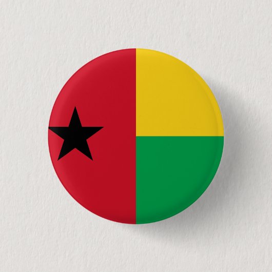 vlag van Guinee-Bissau Ronde Button 3,2 Cm (Voorkant)
