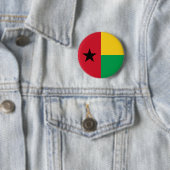 Vlag van Guinee-Bissau Ronde Button 5,7 Cm (In situ)
