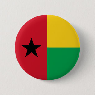 Vlag van Guinee-Bissau Ronde Button 5,7 Cm
