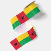 Vlag van Guinee-Bissau Satijnen Lint (Achterkant)
