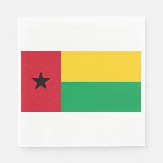 Vlag van Guinee-Bissau Servet (Voorkant)