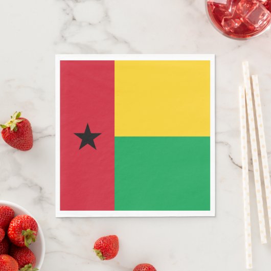 Vlag van Guinee-Bissau Servet (Insitu)